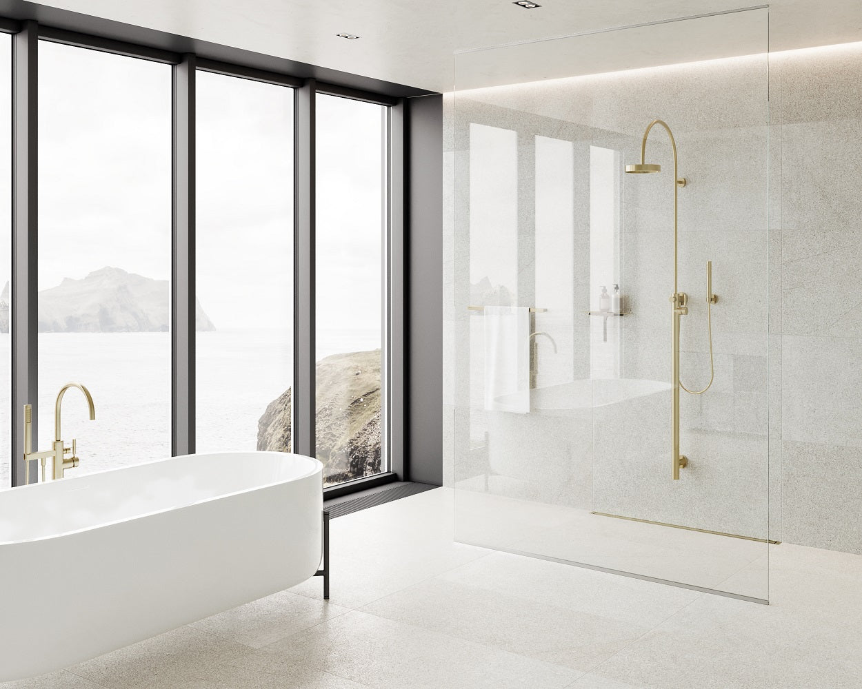 Wall Mounted Linear Drain Kits for Wet Rooms - Wetroom Materials