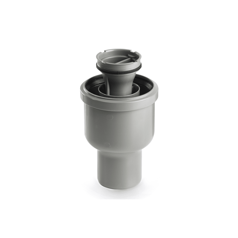 2412.0075 Unidrain Corner Vertical 75mm Outlet and Trap - WM | Wetroom Materials