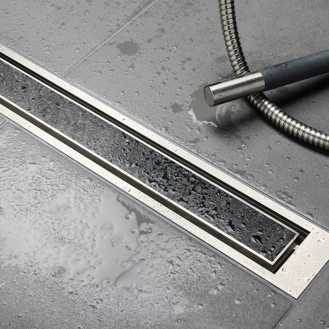 Unidrain® Centre Floor Linear Drain - Highline Cassette - WM | Wetroom Materials