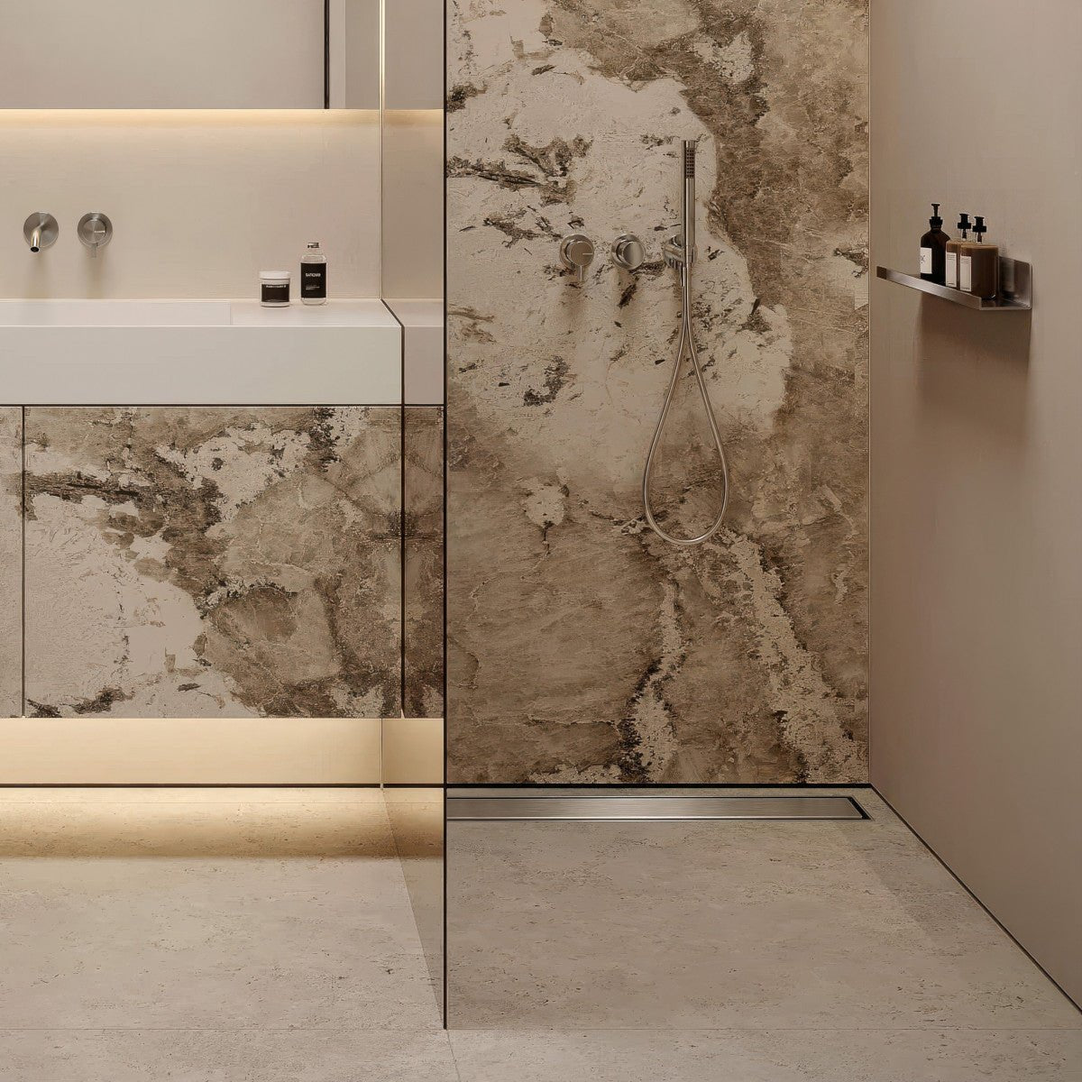 SharpDrain® Pro Linear Wet Room Drain - Stainless Steel - WM | Wetroom Materials