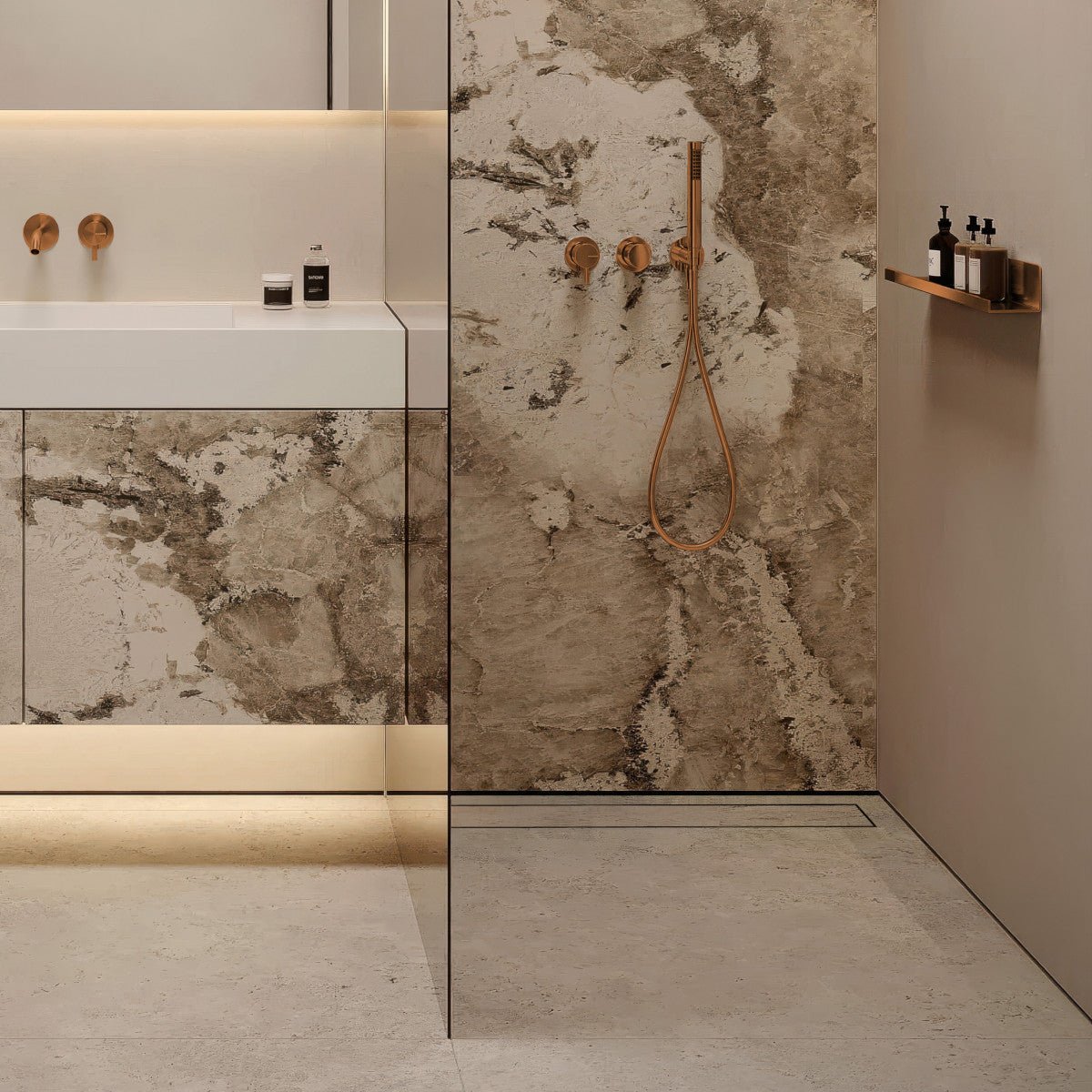 SharpDrain® Pro Linear Wet Room Drain - Tile Line No Visible Trim - WM | Wetroom Materials