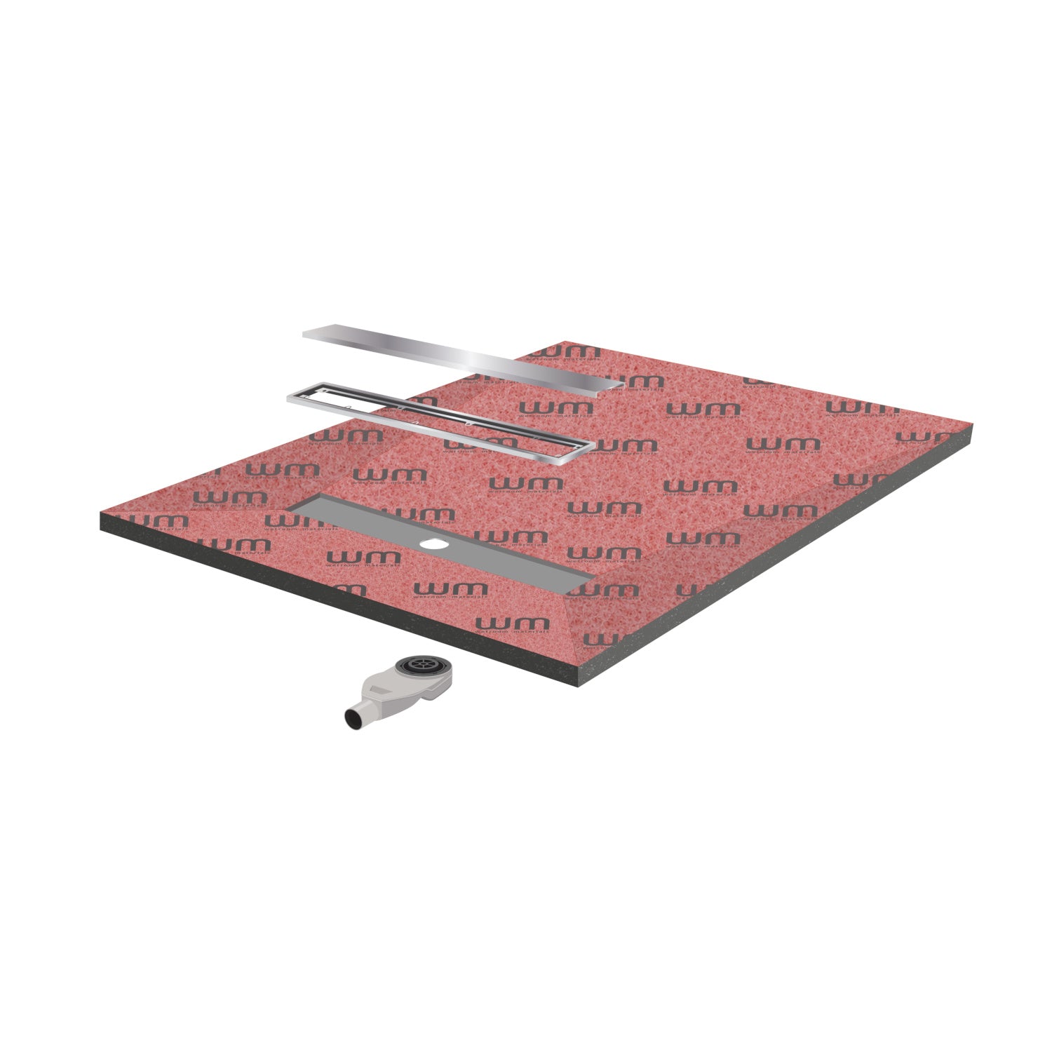 SharSlope Vinyl Linear Wet Room Tray