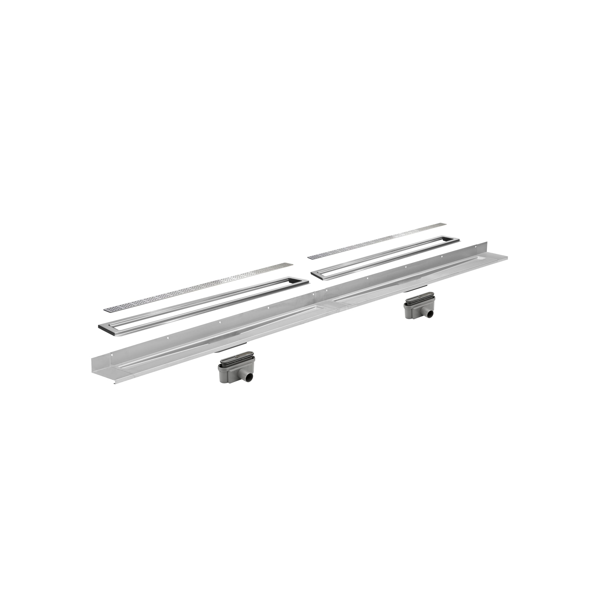Unidrain® Wall Mounted Linear Drain - Square Grate - WM | Wetroom Materials