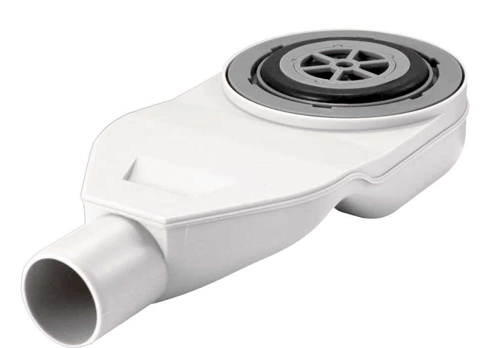 SharpSlope Square Shallow Outlet and Trap - WM | Wetroom Materials