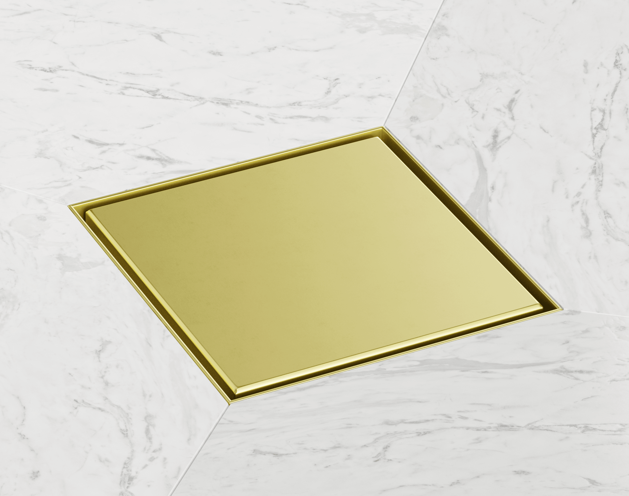 SharpSlope Square Drain Wet Room Kit | Brass - WM | Wetroom Materials