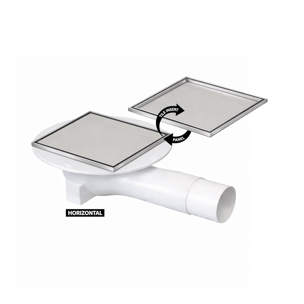 Sharpdrain® Square Wet Room Drain - Stainless Steel
