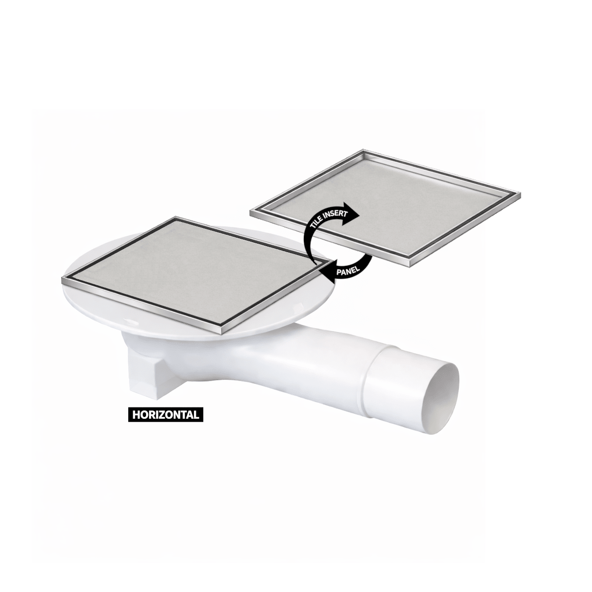 Sharpdrain® Square Wet Room Drain - Stainless Steel - WM | Wetroom Materials
