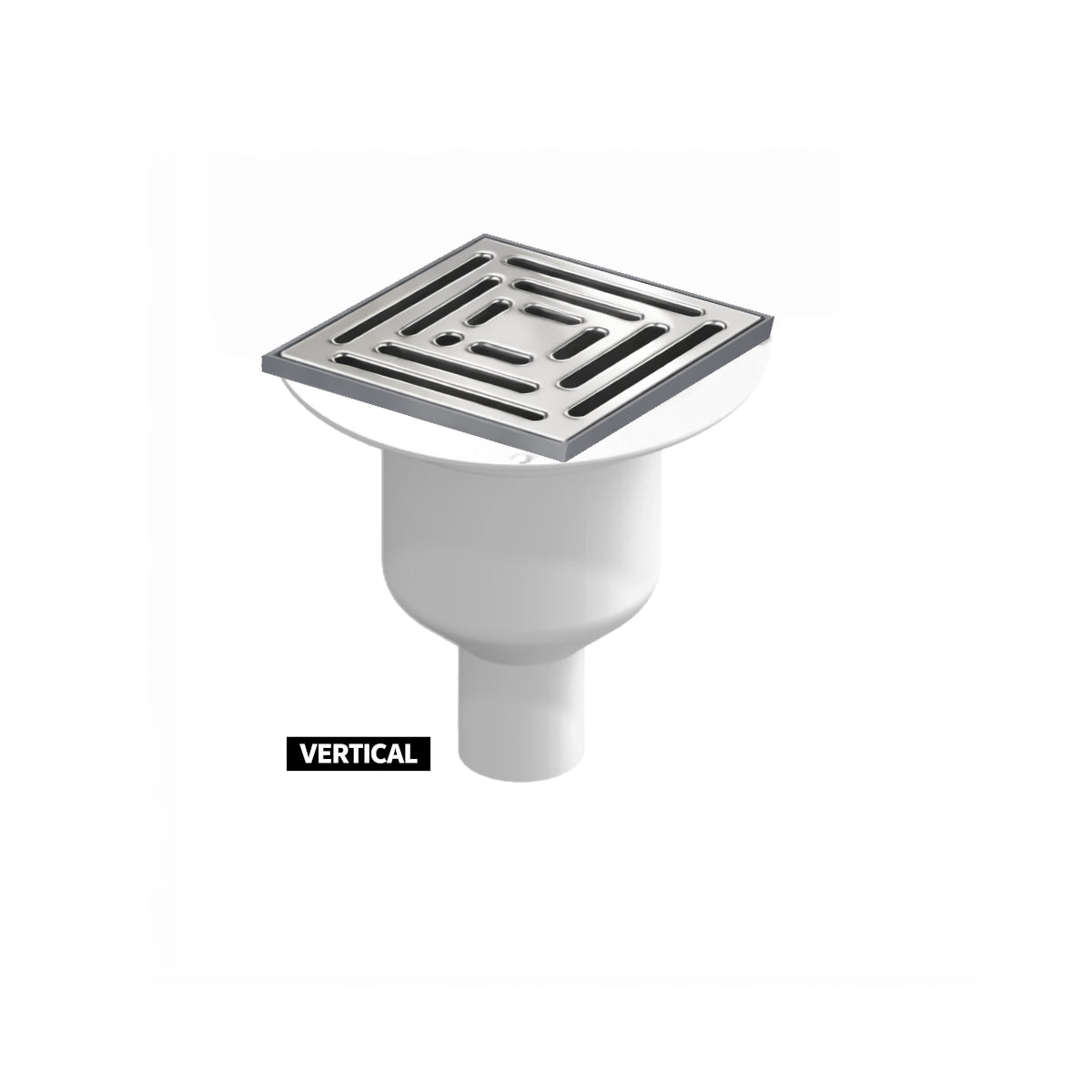 Sharpdrain® Square Wet Room Drain - Frame and Grate - WM | Wetroom Materials
