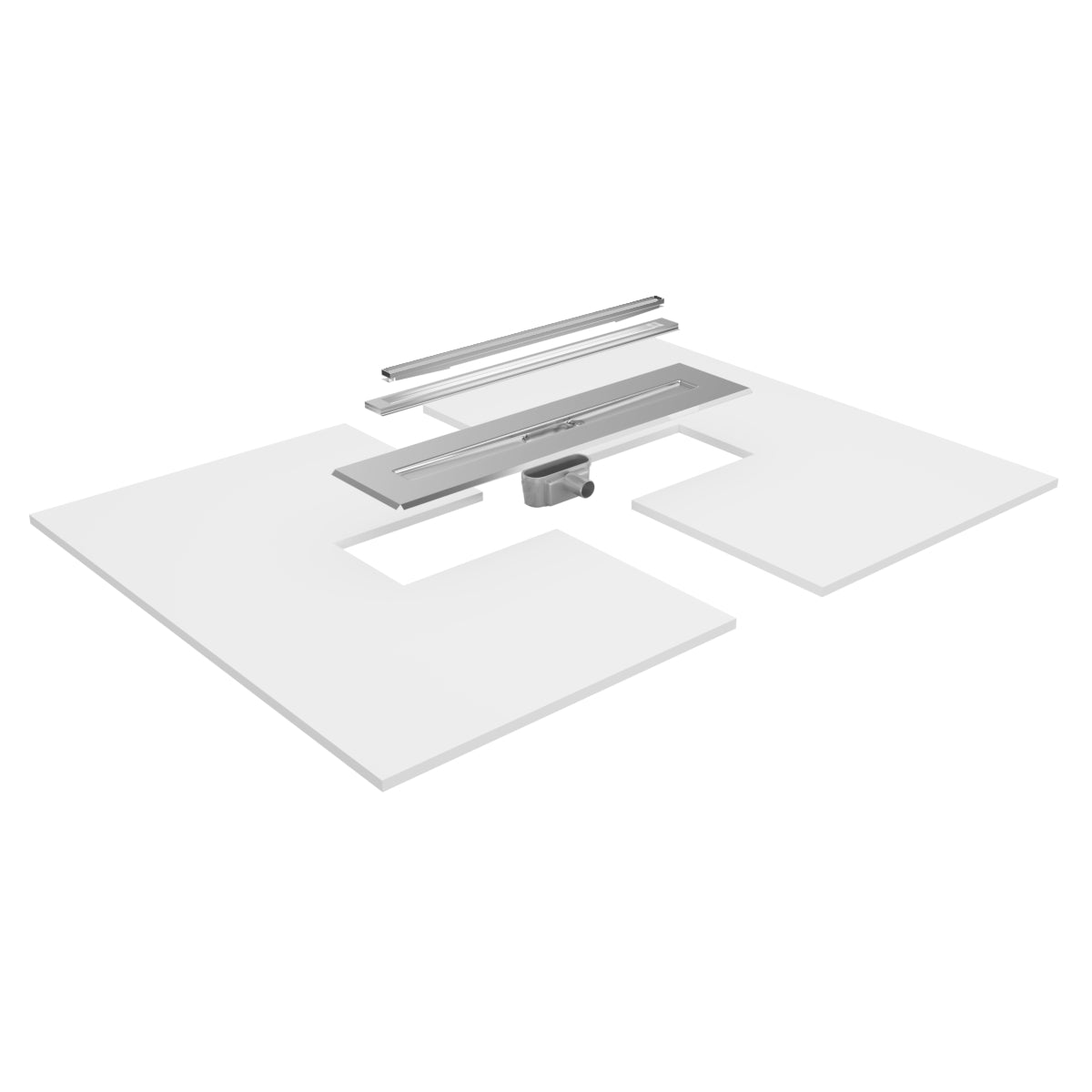 Unislope® 4K Centre Floor Linear Drain Wet Room Kit - HighLine Cassette - WM | Wetroom Materials