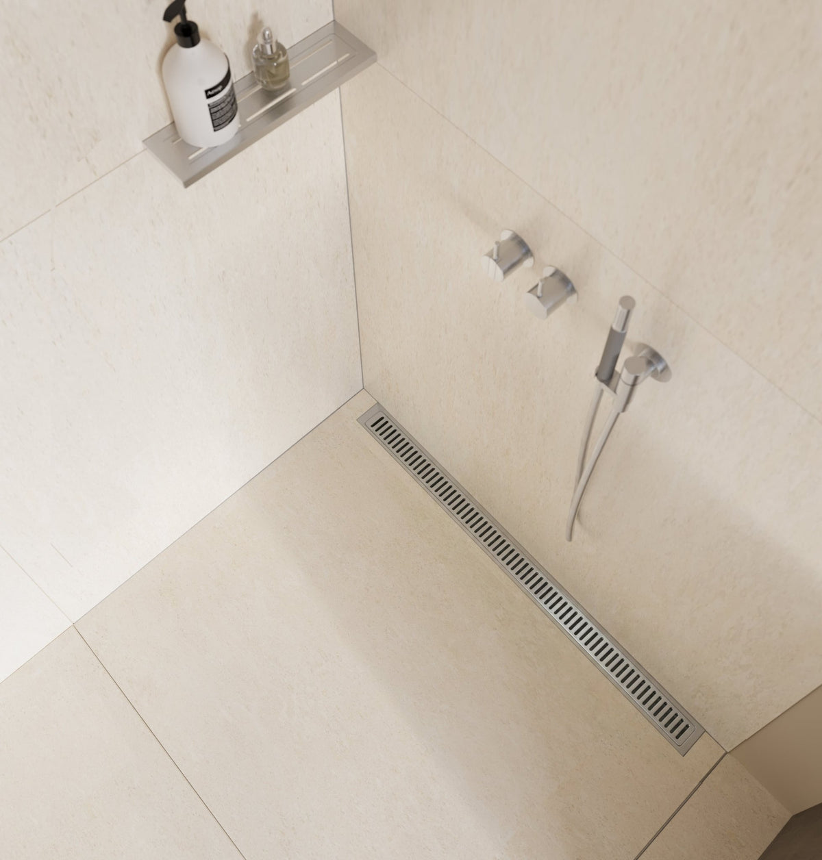 Unidrain Wall Mounted Linear Drain Classicline -Column Grate