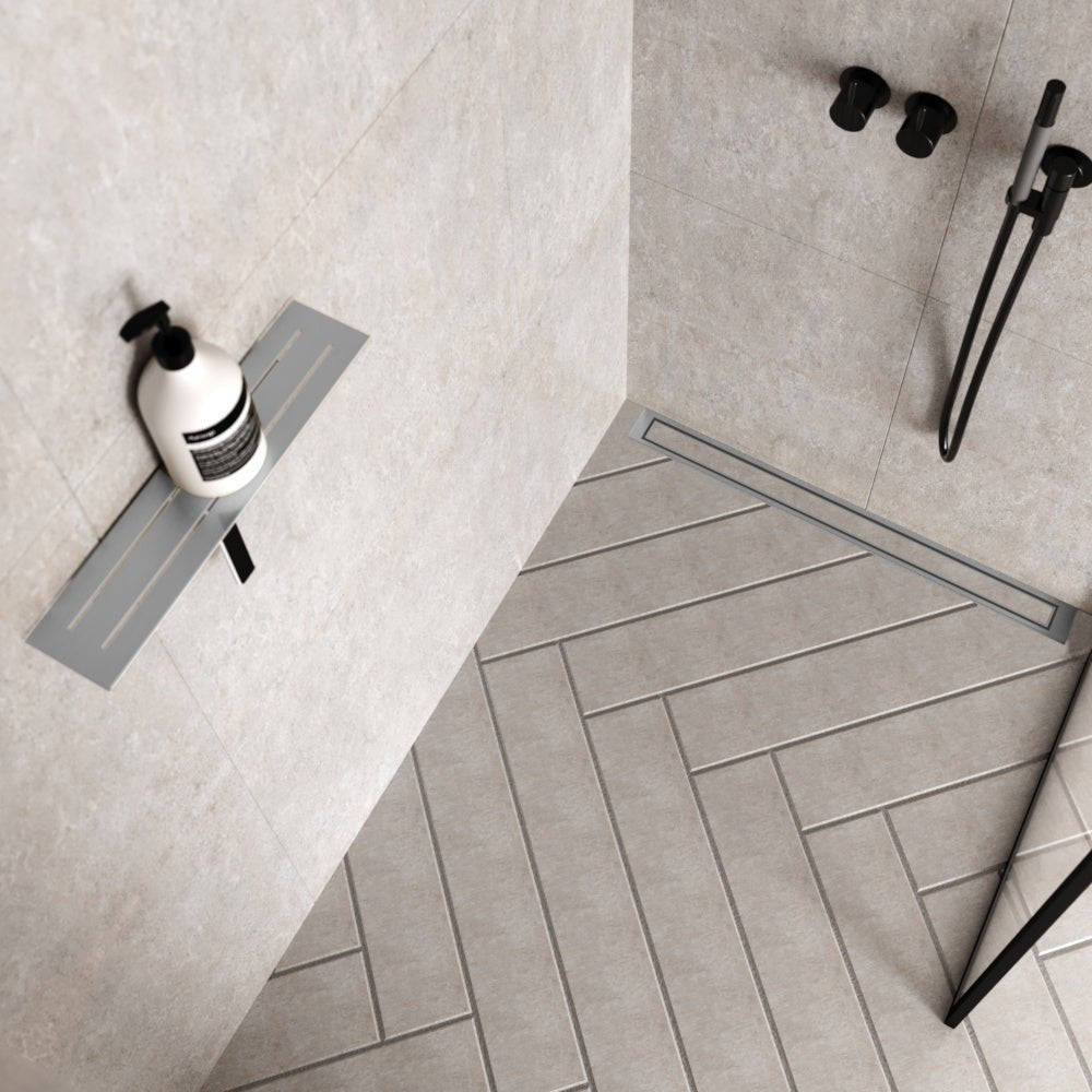Unidrain® Wall Mounted Linear Drain - HighLine Cassette - WM | Wetroom Materials