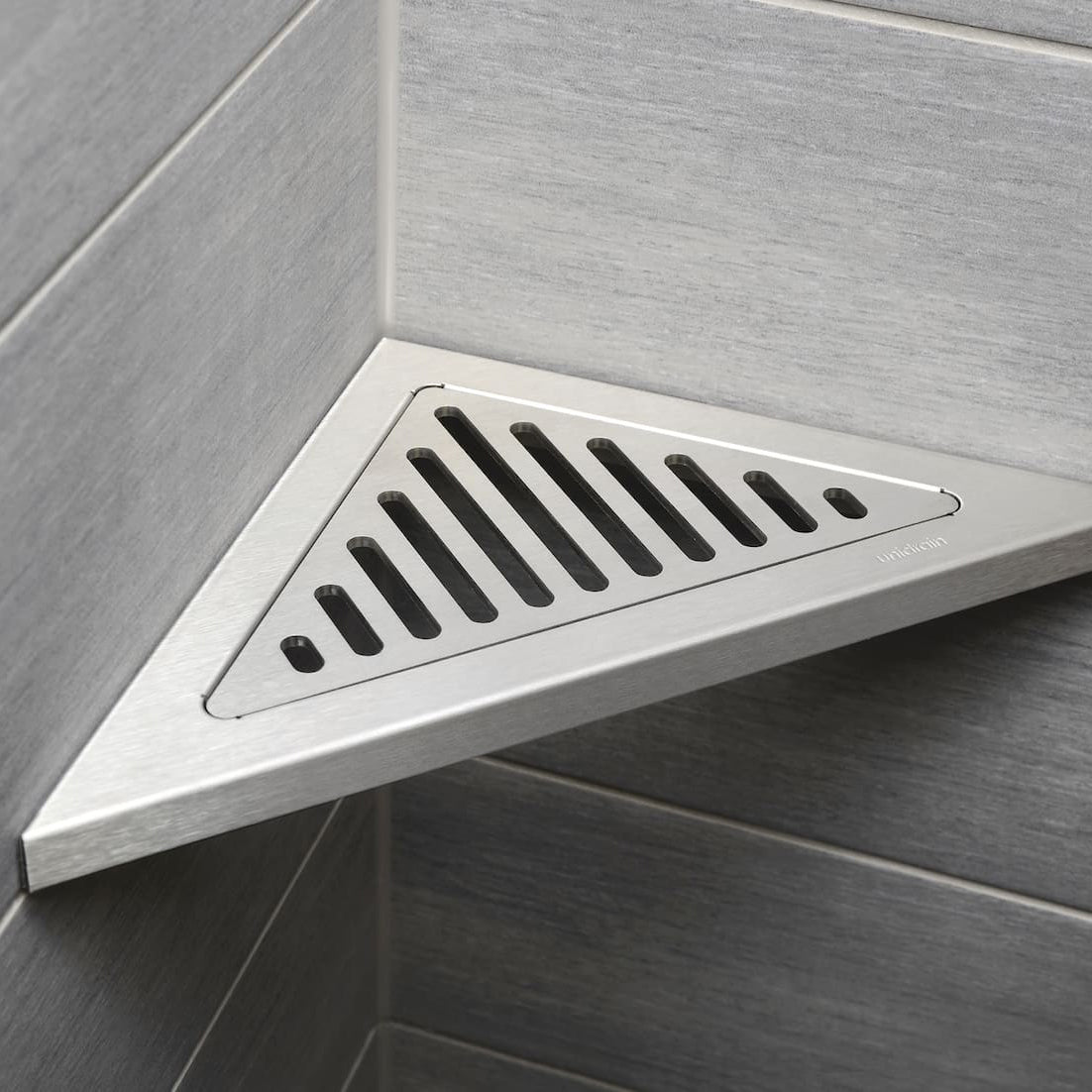 Unidrain ClassicLine Soap Tray Corner Shelf - Column - WM | Wetroom Materials
