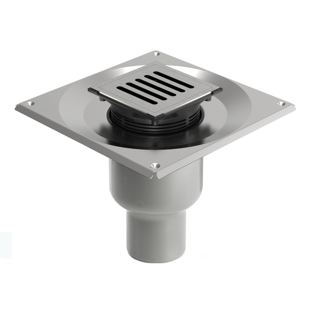 Unidrain Square Wet Room Drain - Column Grate